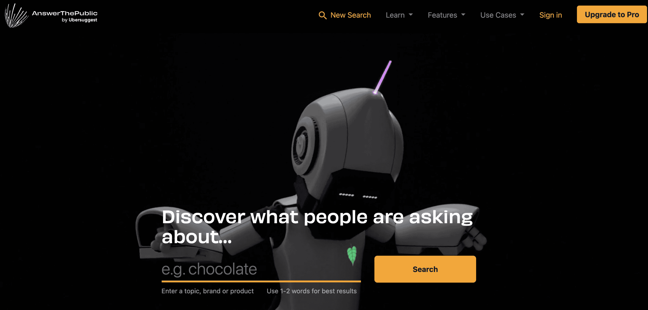Answer The Public Homepage