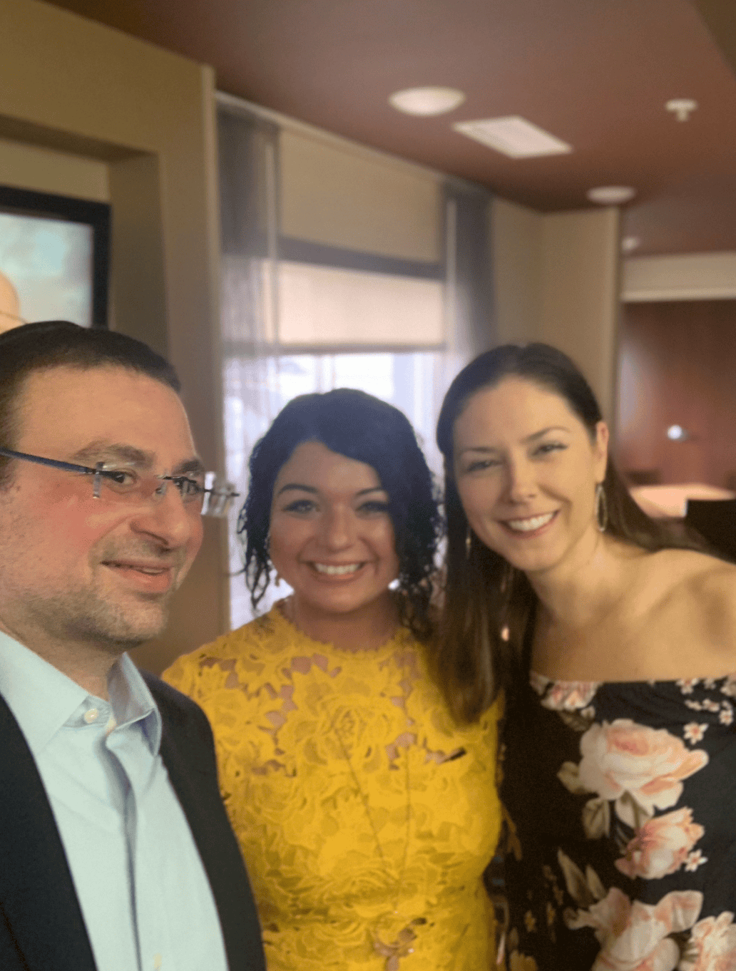 Jessika Phillips with two industry leaders at SMWL