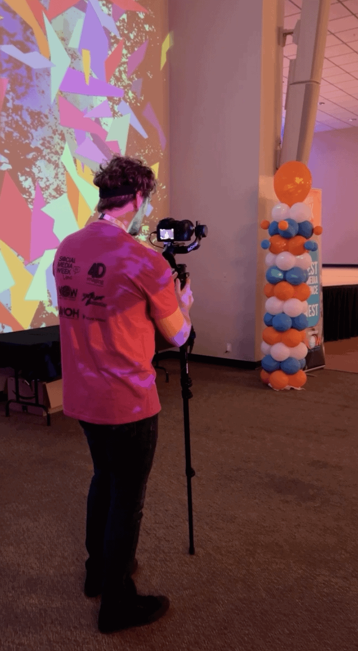 John taking video at SMWL22