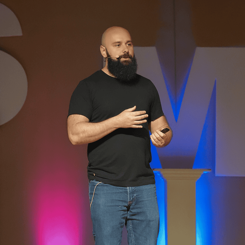 Ben Albert speaking at smwl26