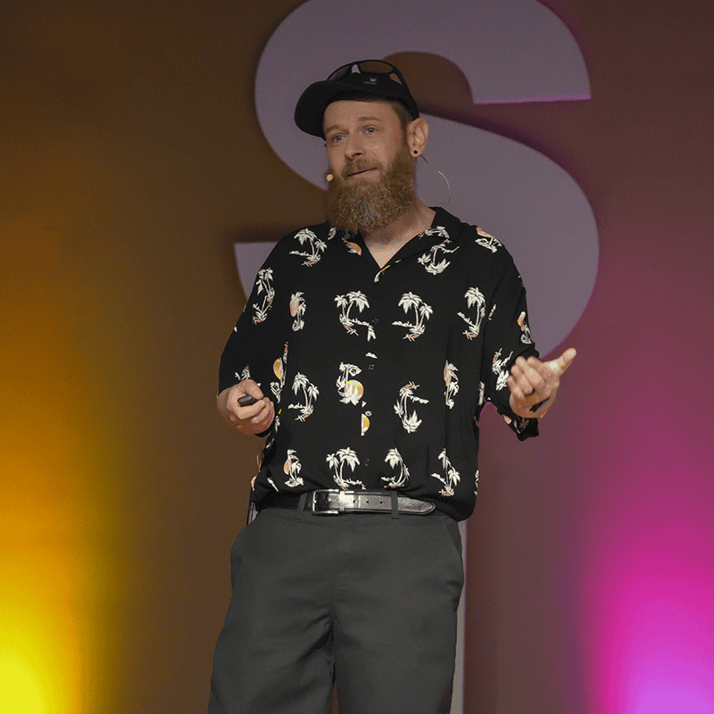 George Whitcher speaking at smwl26